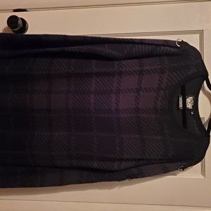 Black Tartan Distressed Sweated Killstar Size M
